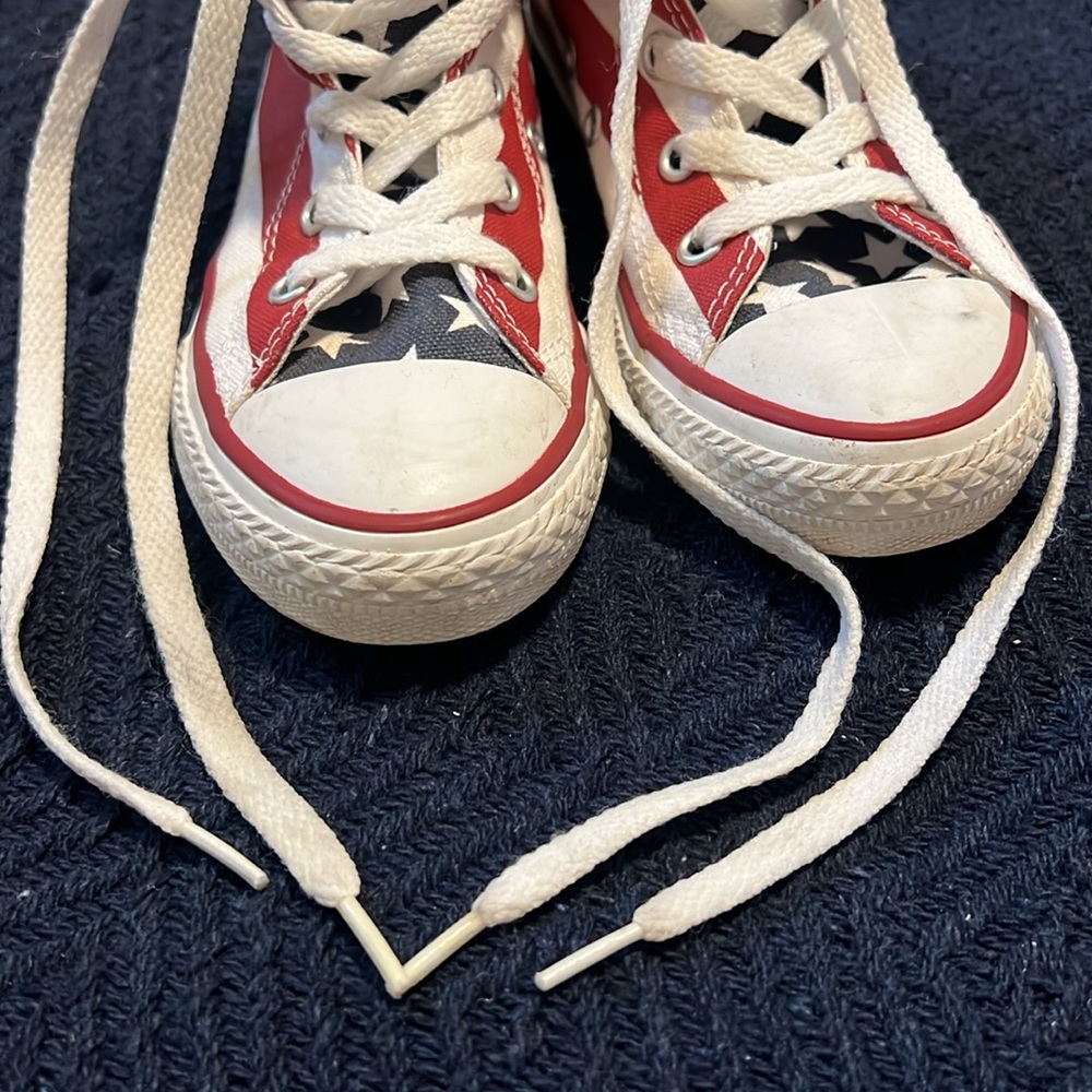 Converse Kids Shoes - Red, White, and Blue Star Design - Picture 6 of 7